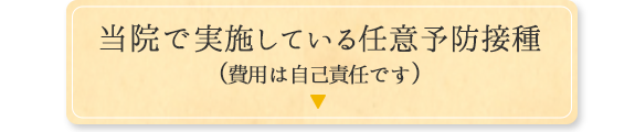 当院で実施している任意予防接種（費用は自己負担です）